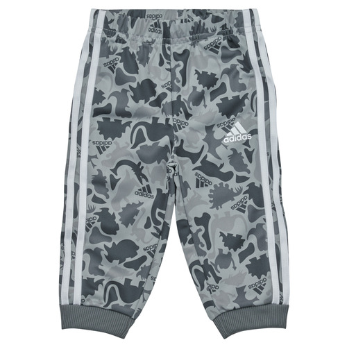 Adidas Sportswear - AOP SHINY TS - Gris / Blanc