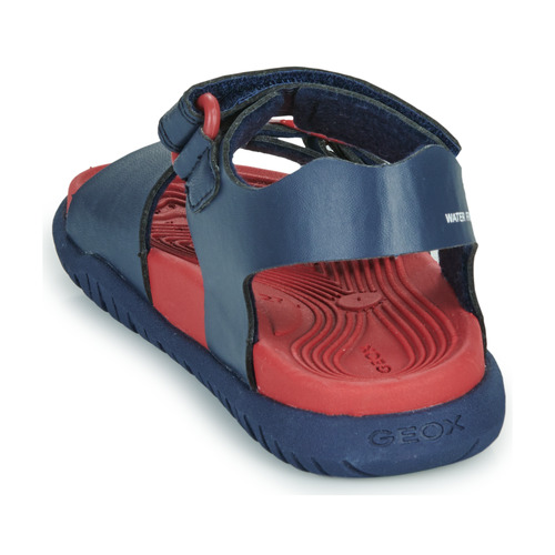Geox - J SANDAL FUSBETTO BO - Marine / Rouge