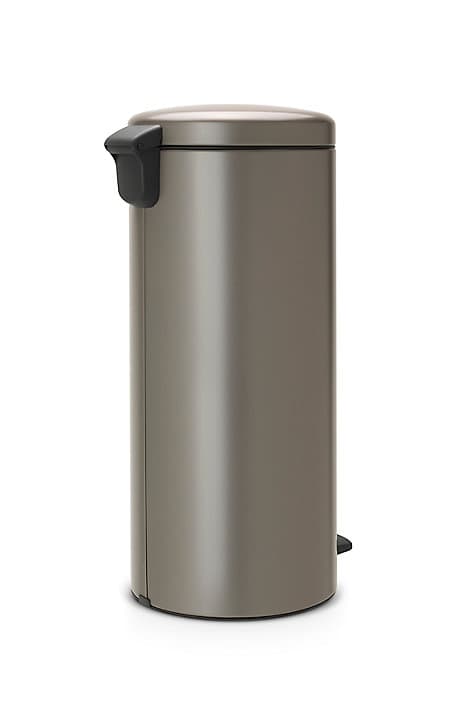 Poubelle à pédale coloris platinum Brabantia NewIcon 30 L