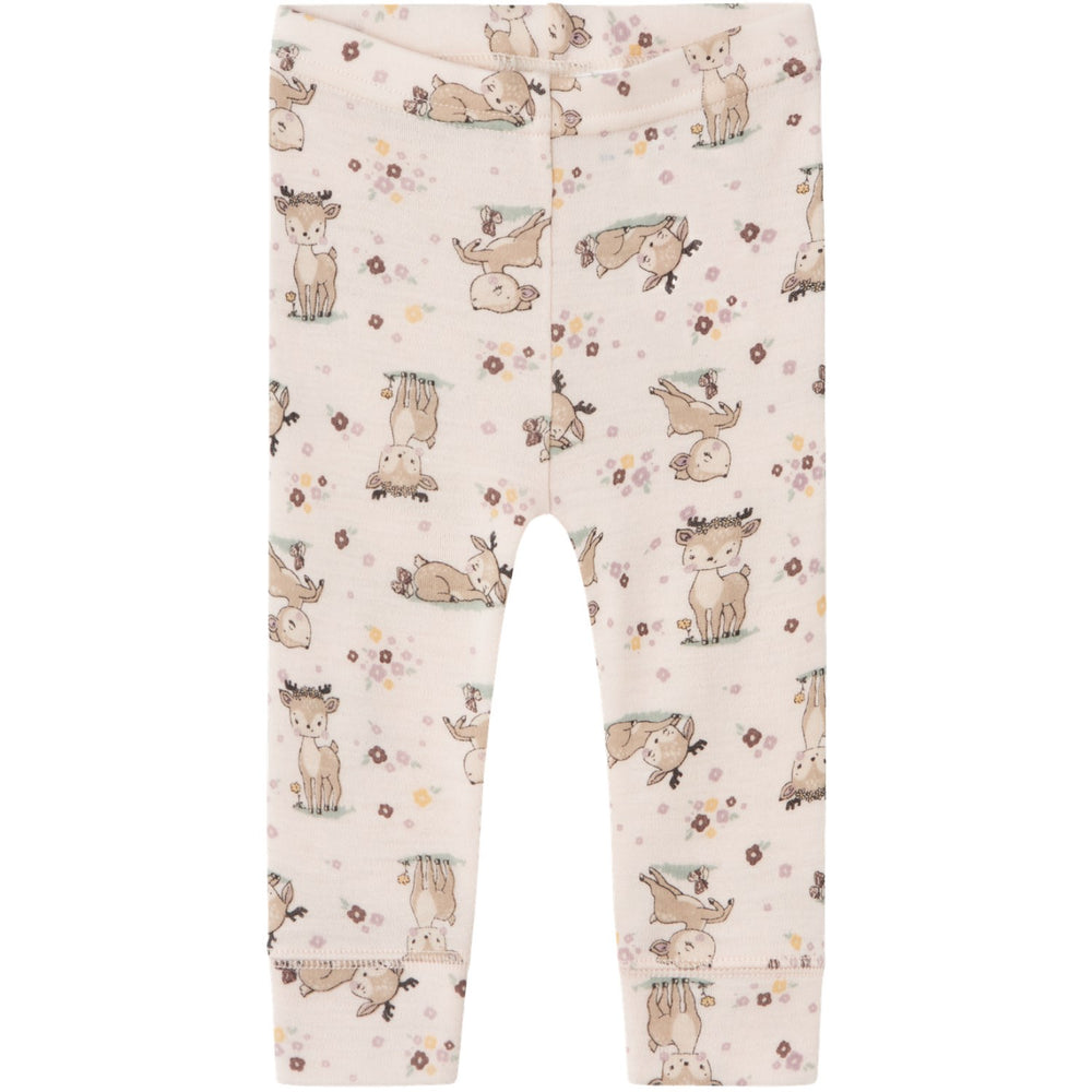 Køb Name It Lilac Ash AOP Willit Uld Leggings