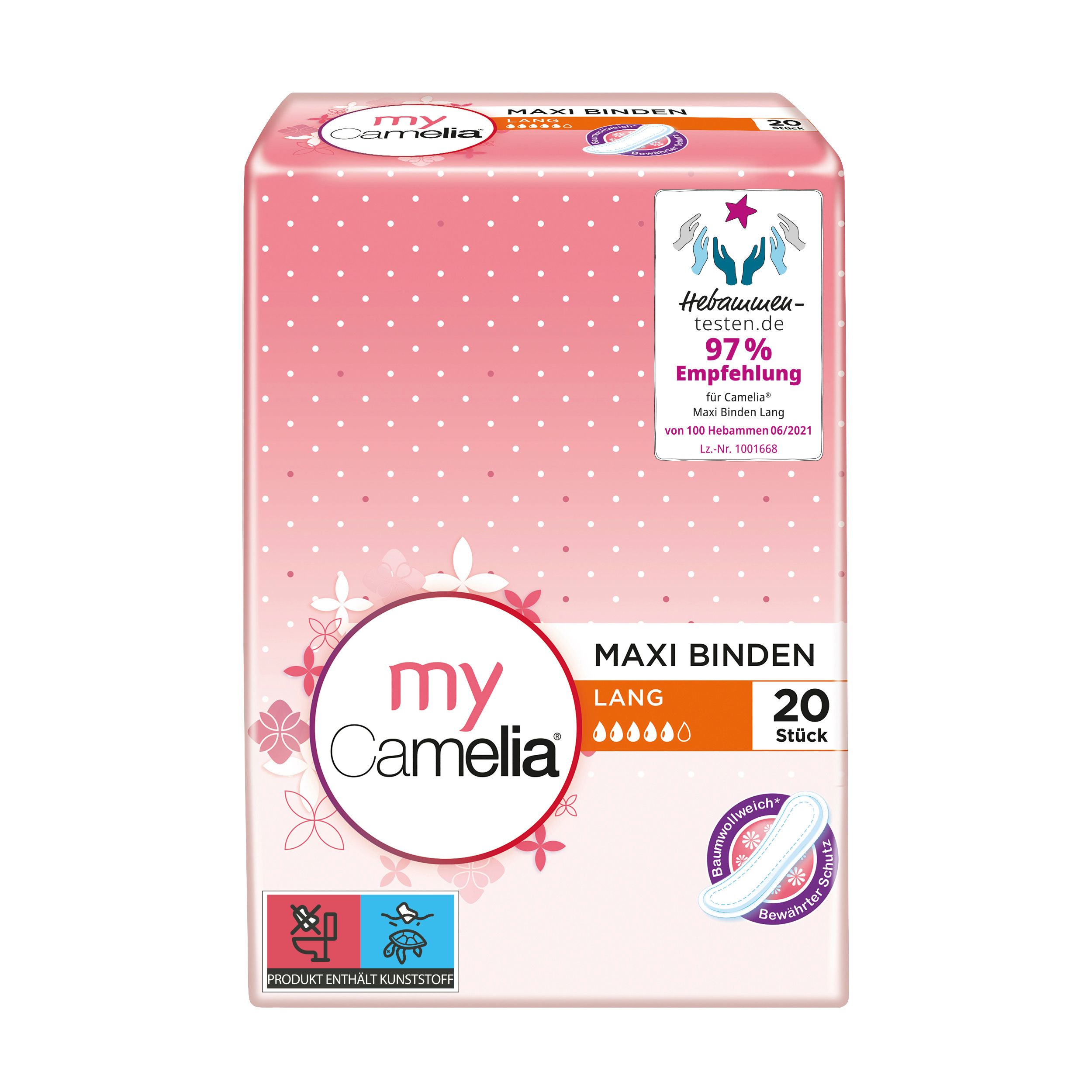 Camelia Maxi Damenbinden Binden Damenhygiene Lang