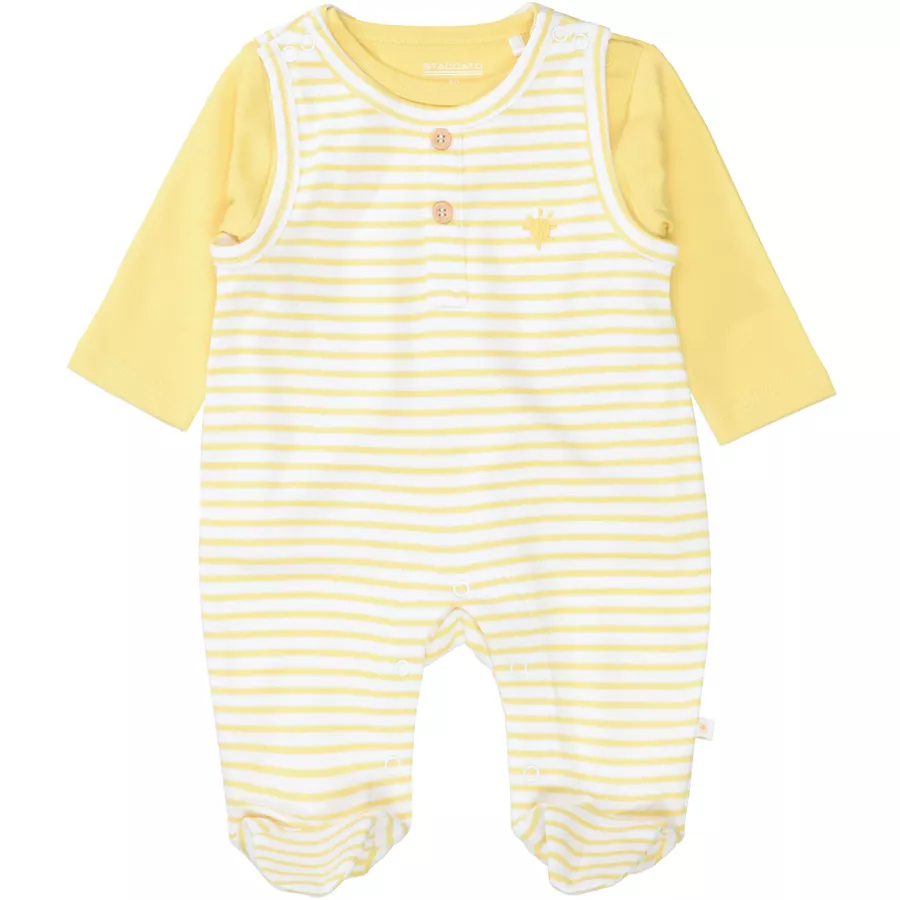 Staccato Strampler+Shirt sun gestreift