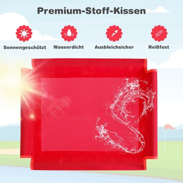 Klatrekuppel og skli-klatrestativ i kuppelform 241,5 x 183 x 91,5 cm rød
