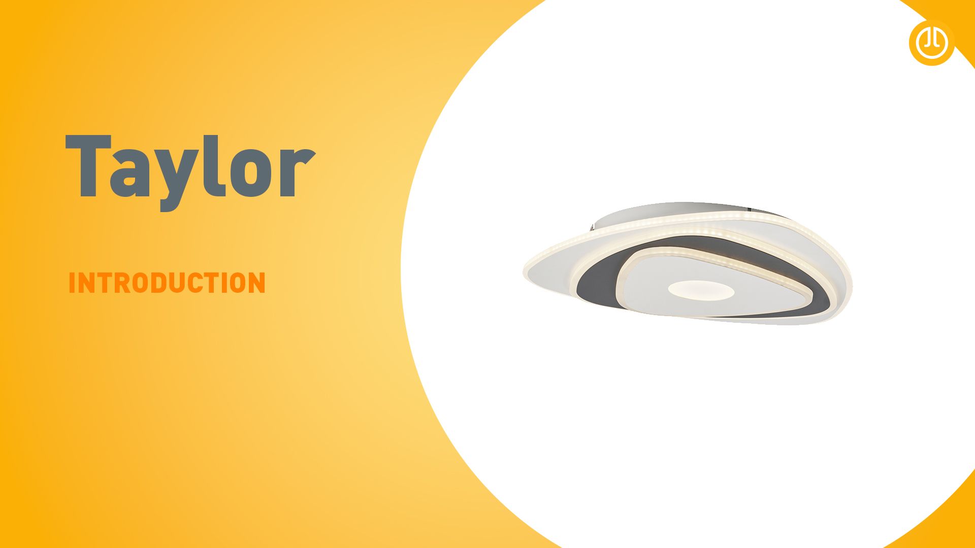 Design plafondlamp wit met donkergrijs organisch incl. LED dimbaar - Taylor