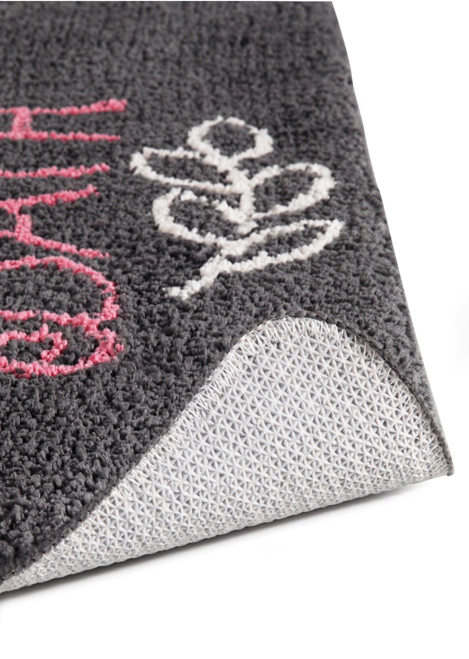 Tapis de salle de bain motif cœur