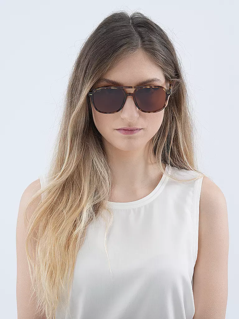 KAPTEN & SON Sonnenbrille ZURICH OVERSIZE braun