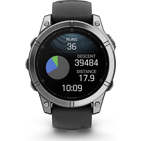Garmin Fenix E smartwatch - sort/sølv