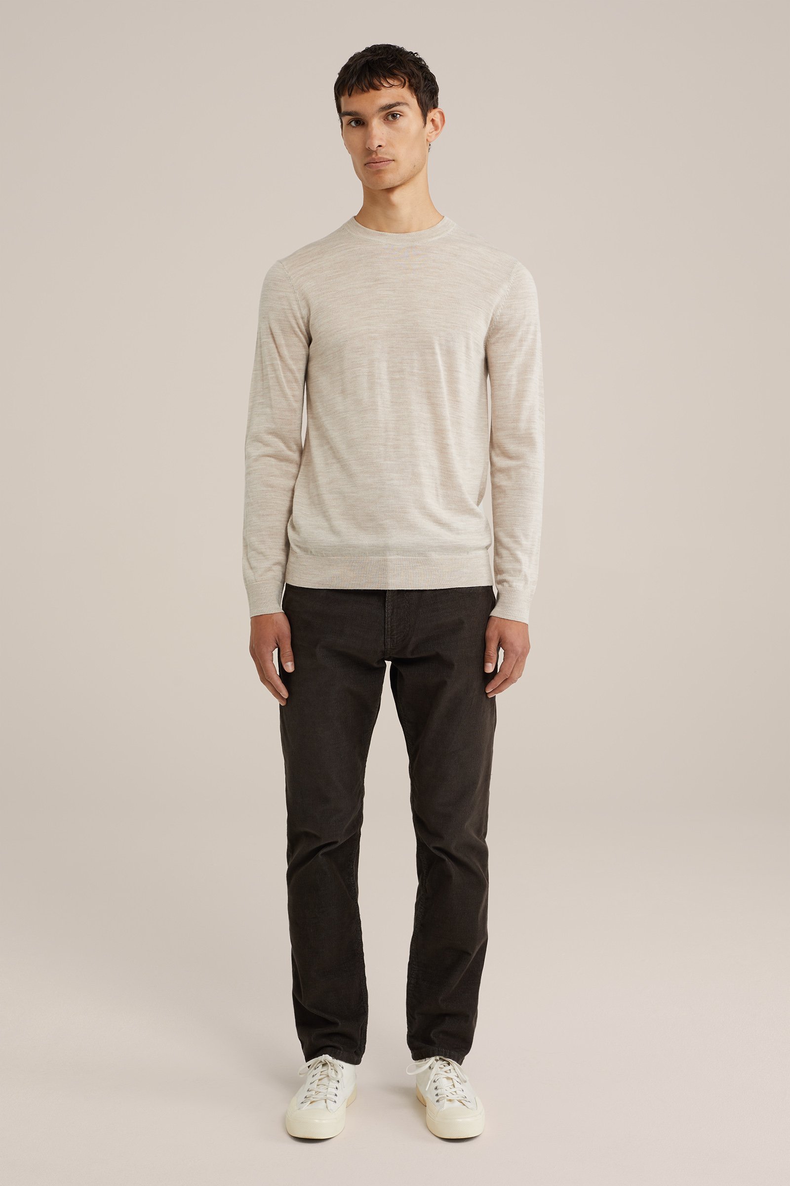 regular fit 5-pocket broek van corduroy Blue Ridge Bruin