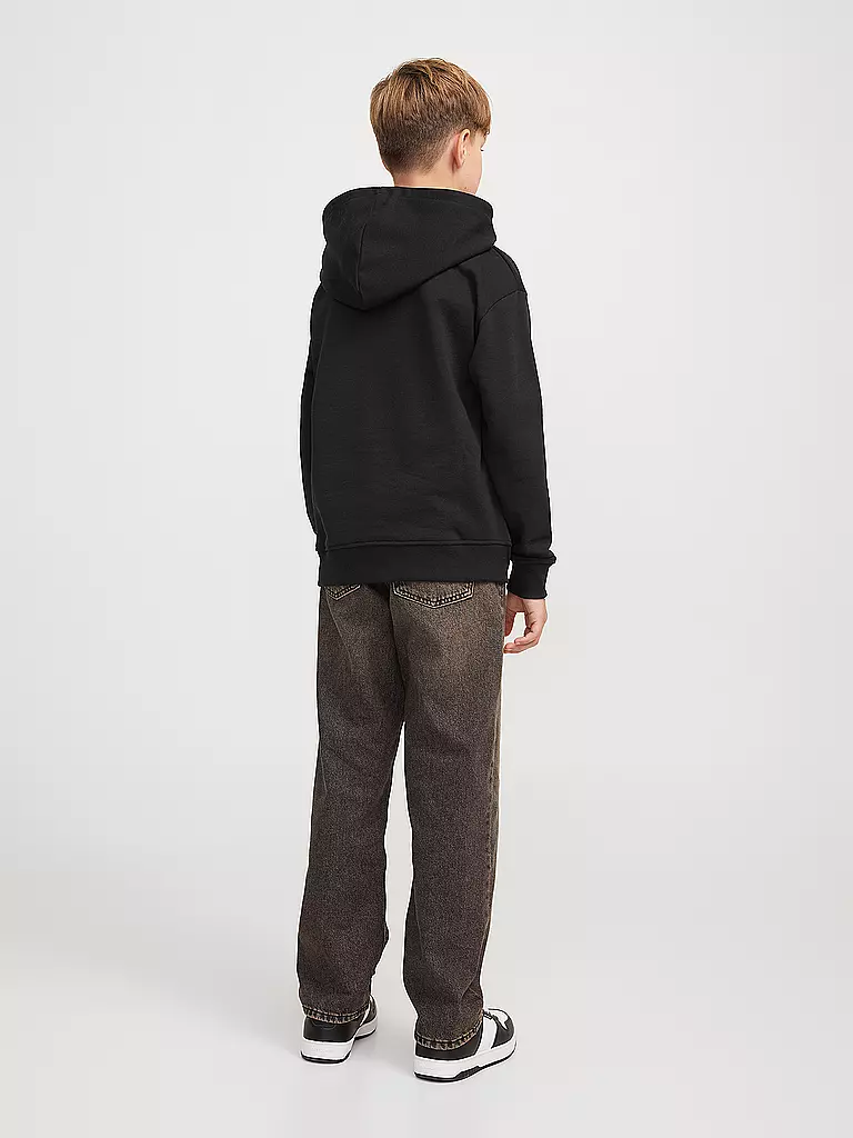 JACK & JONES Jungen Kapuzensweater - Hoodie JJHAKKAI schwarz