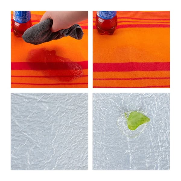 Piknikteppe 200 x 200 cm stripet