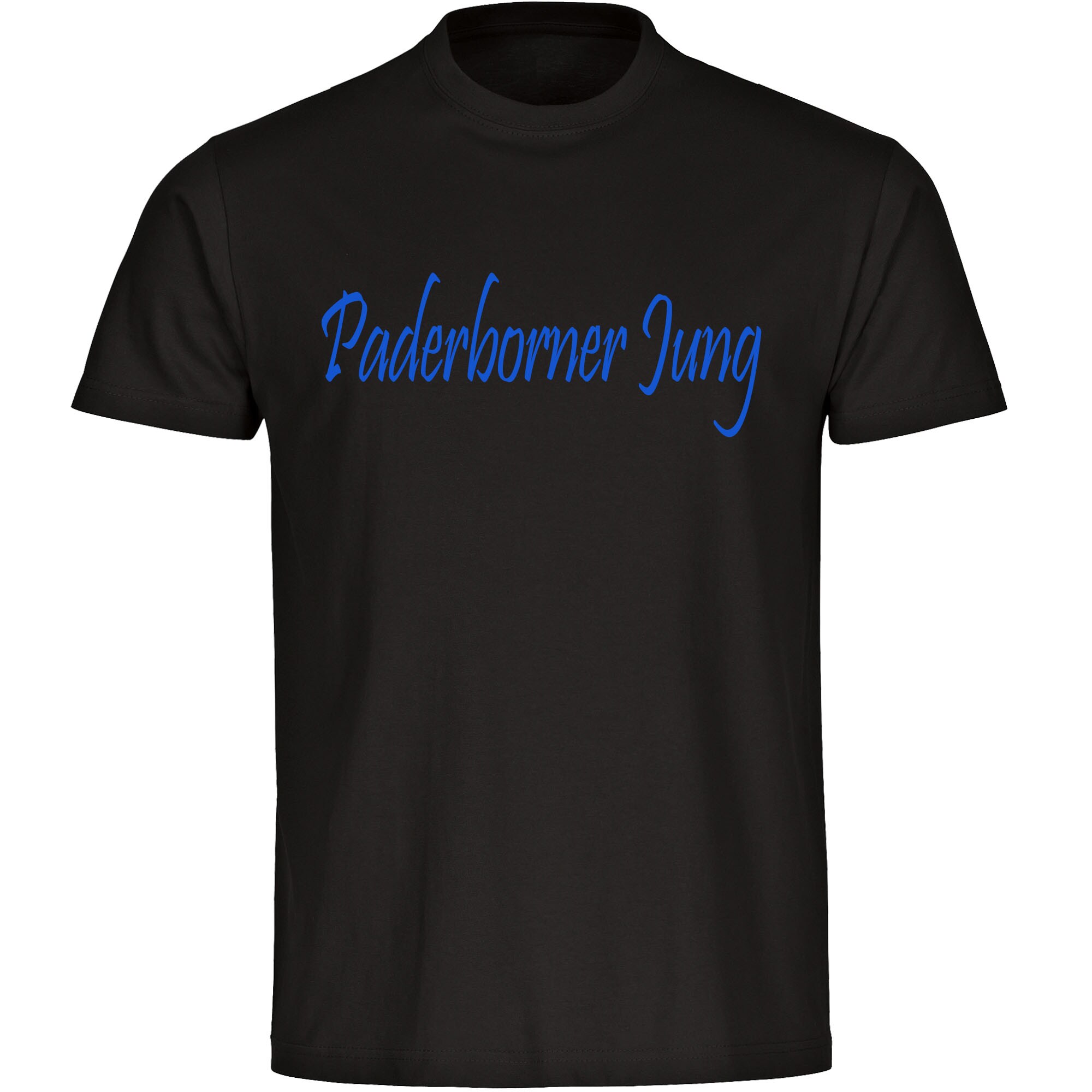 multifanshop® Kinder T-Shirt - Paderborn - Paderborner Jung - Druck blau