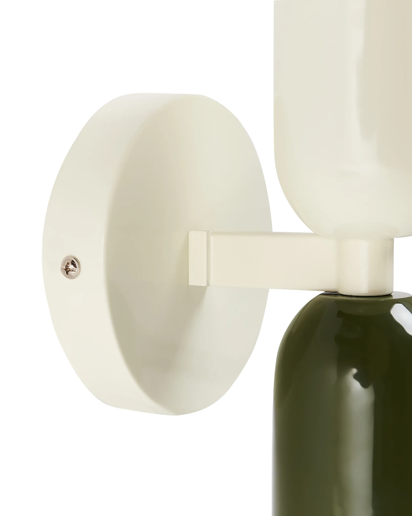 Set van 2 wandlampen TOPI Metaal Gebroken wit