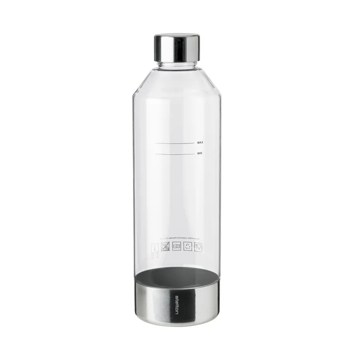 Stelton - Brus Wassersprudler Flasche, Edelstahl