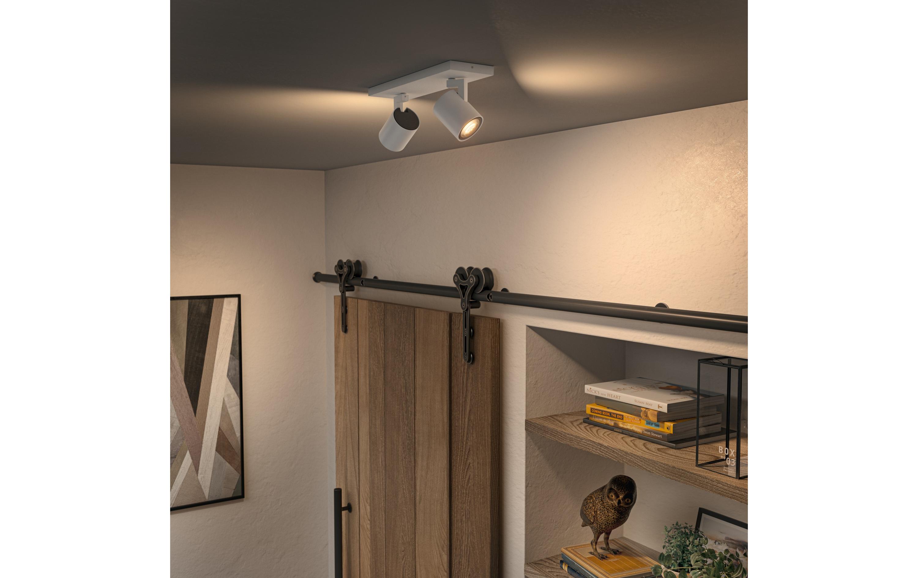 White Ambiance Runner Doppelspot Weiss<br>Individuell einstellbare Spots für perfektes Licht in jedem Raum