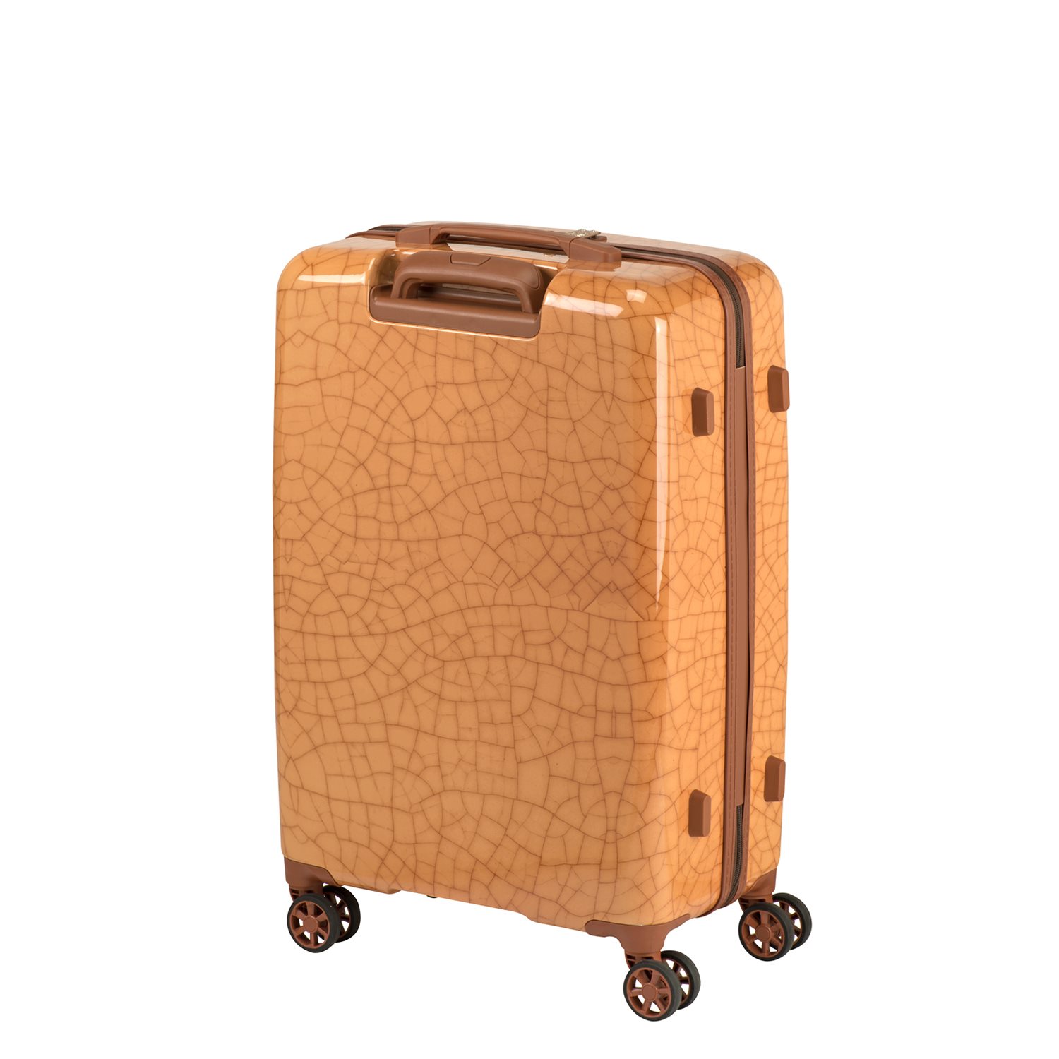 Le Sudcase Craquele Medium Trolley terra