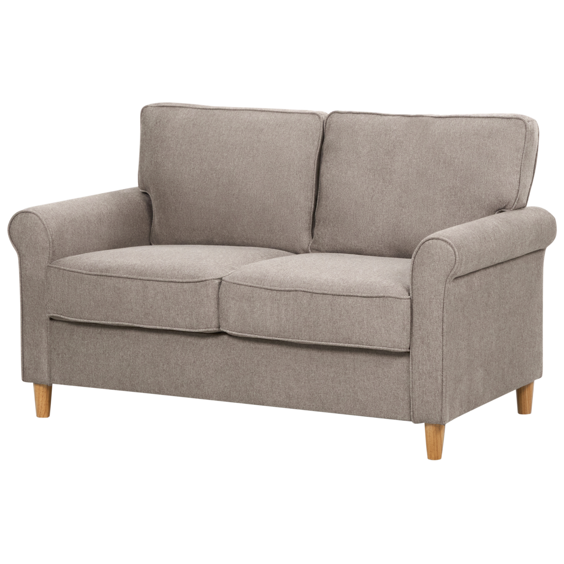Beliani - RONNEBY  - Tweezitsbank - Lichtbruin - Polyester