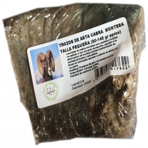 Brinquedo para cães em formato de chifre de cabra, sabor cabra.