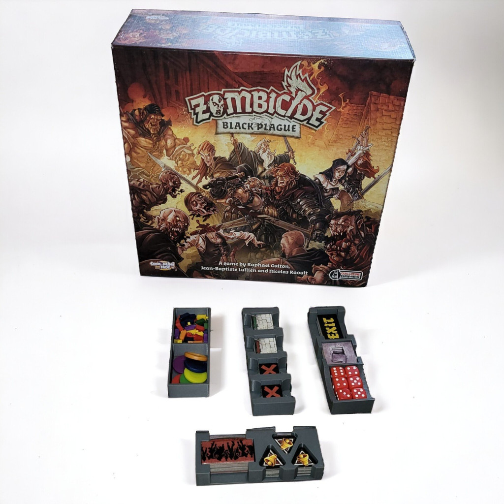 Zombicide - Black Plague : Rangement insert gris compatible
