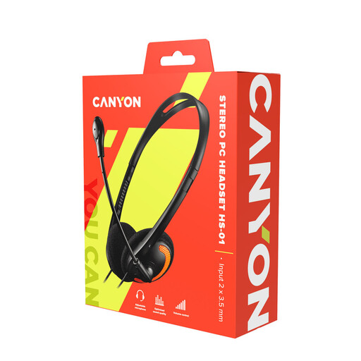 Fones de ouvido Canyon Basic com microfone