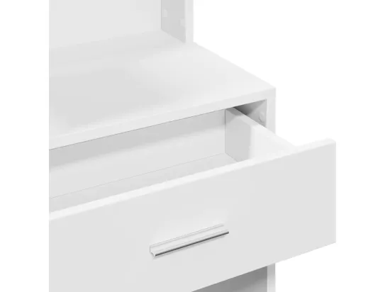 Coiffeuse avec armoire blanc 80x35x132 cm