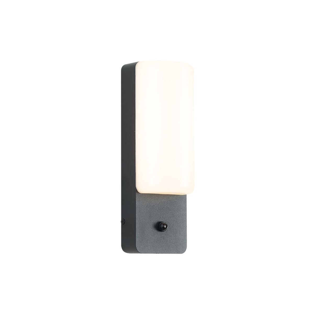 Buiten wandlamp zwart met schemersensor incl. LED - Shift