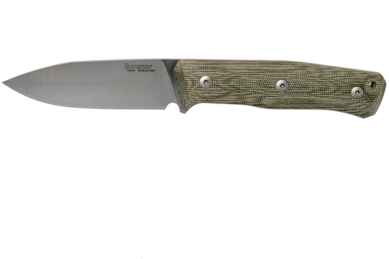 LionSteel B35 CVG Green Canvas Micarta bushcraftmes