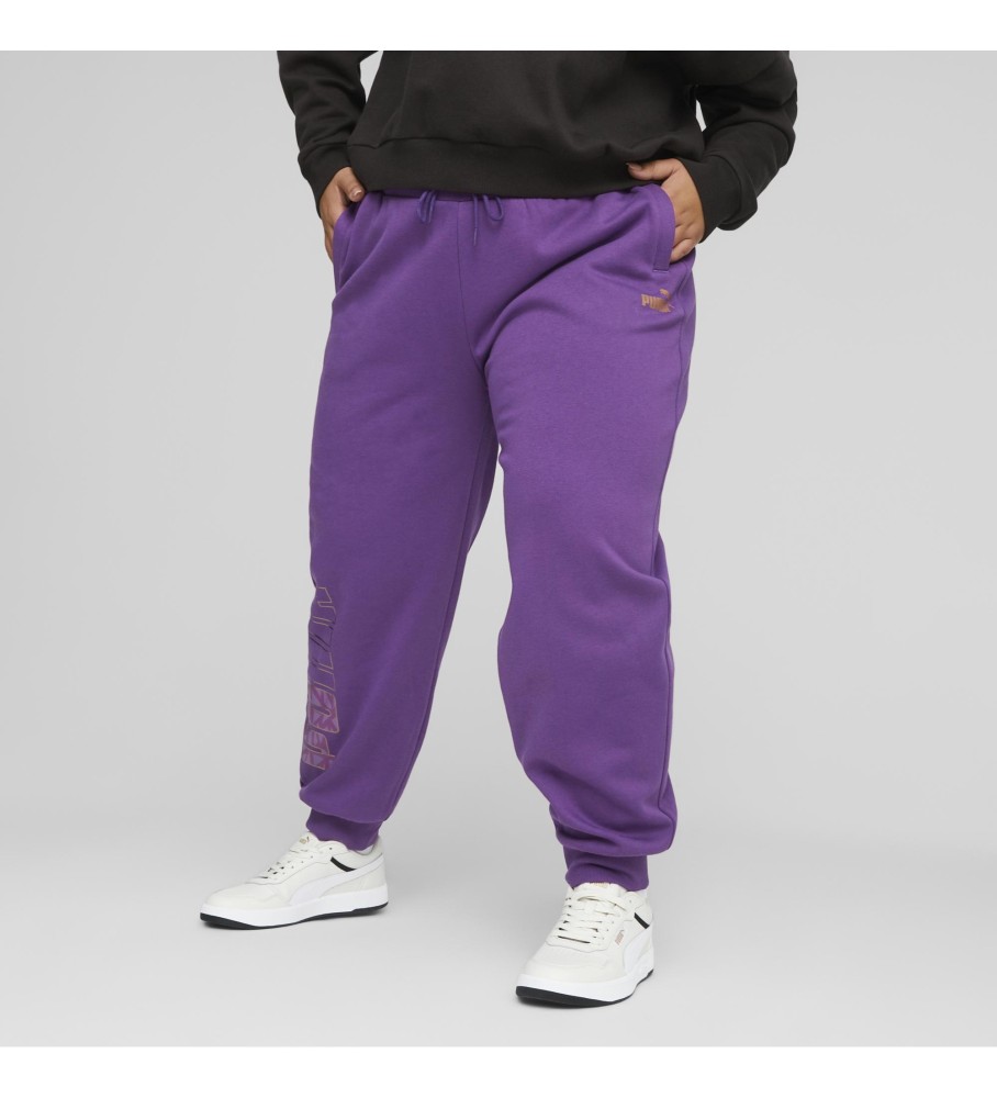 Calça Puma Power Logo, lilás