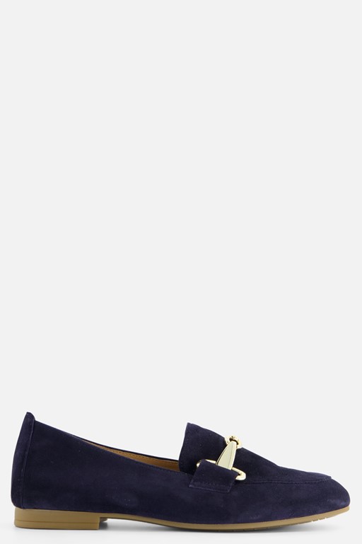 Gabor Instappers blauw Suede