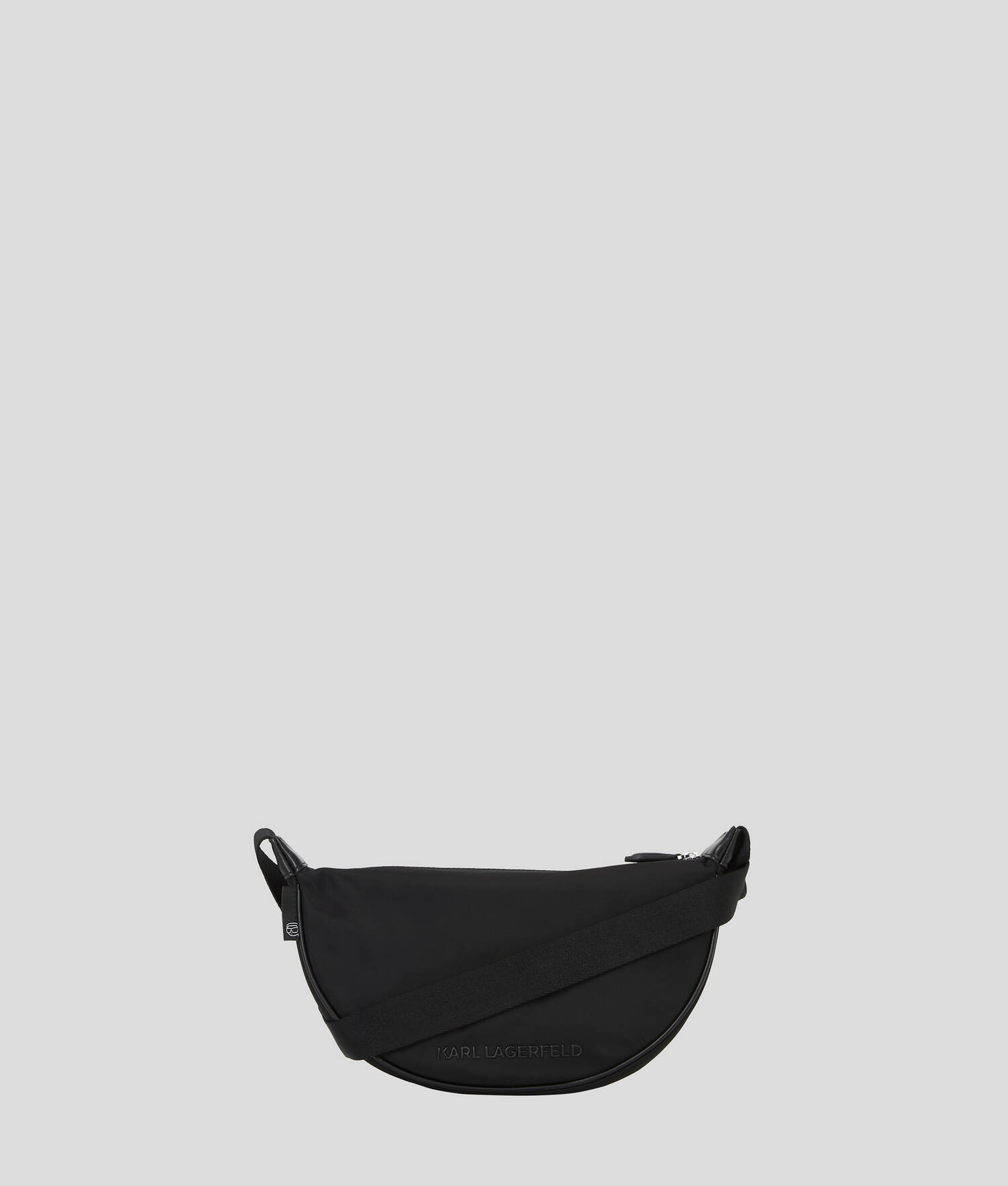 PETIT SAC DEMI-LUNE EN NYLON IKON - Noir