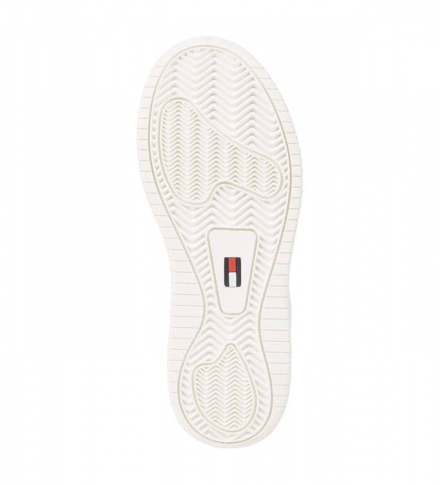 Tênis de basquete retrô de couro Tommy Jeans, branco