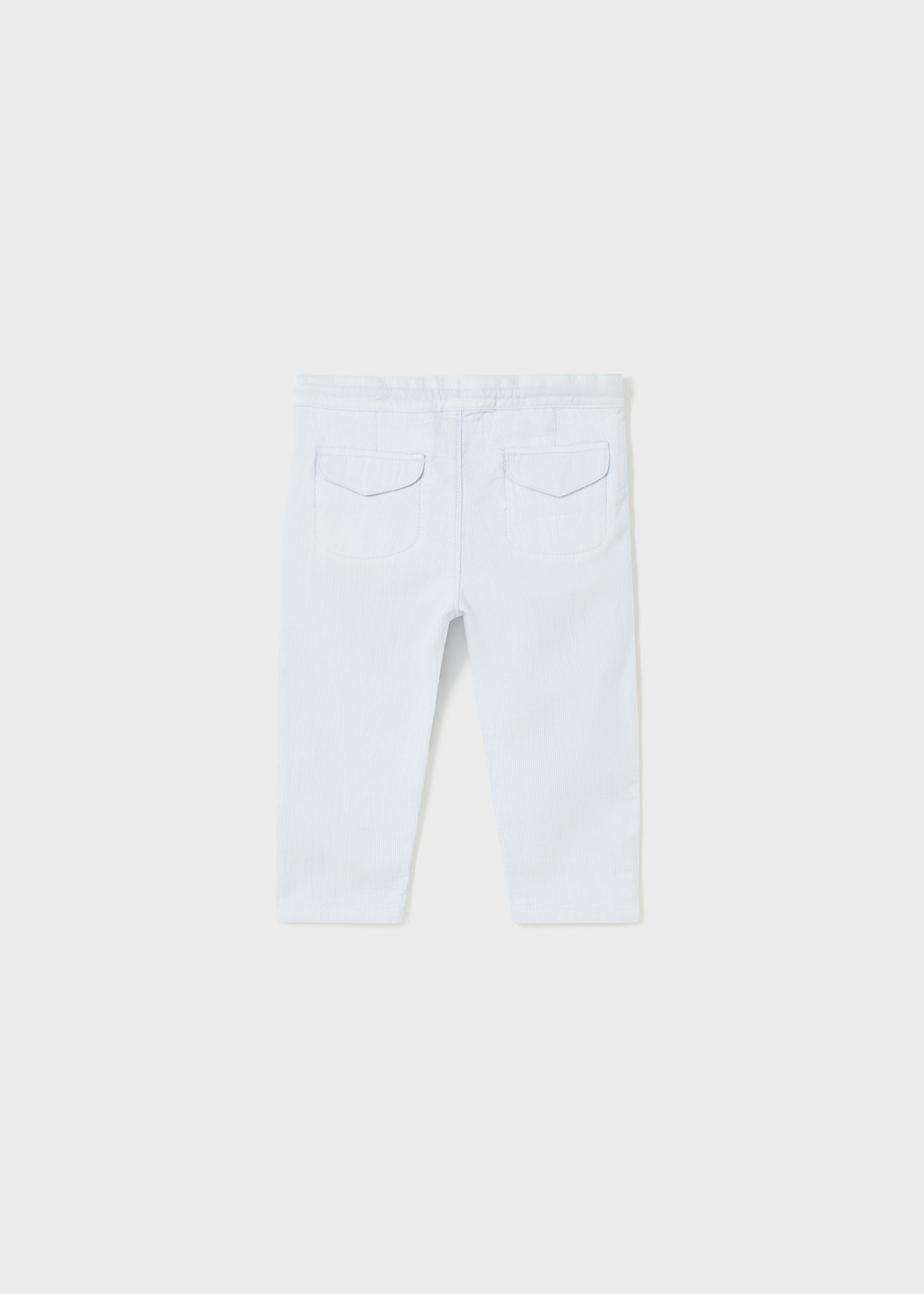 Calças chino de algodão folgadas para bebê