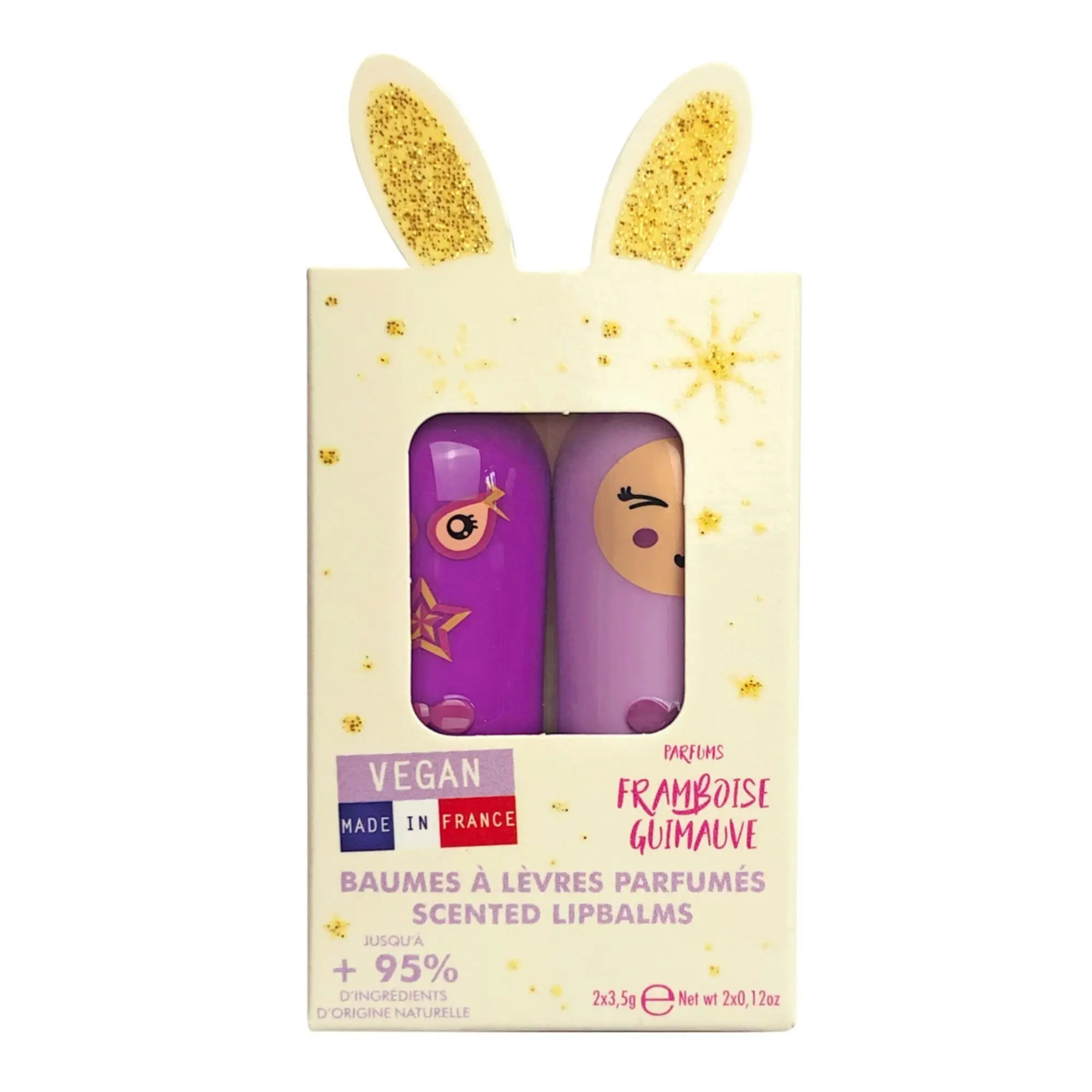 Inuwet - Coffret baumes à lèvres DUO BAUMES MAUVE 
