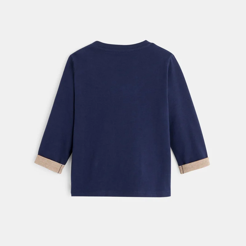 T-shirt ours bleu bébé garçon Bleu