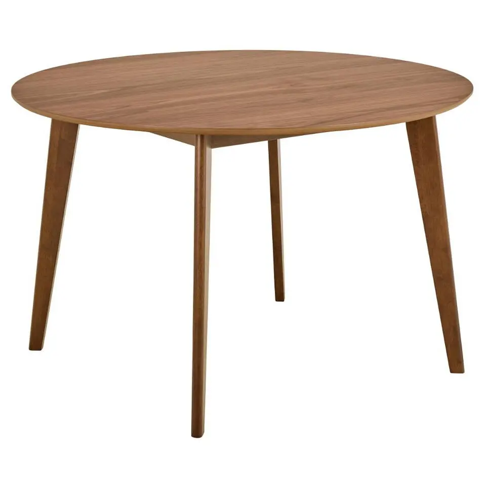 Eettafel Walnoot Rond - 105x105x76cm - Levi