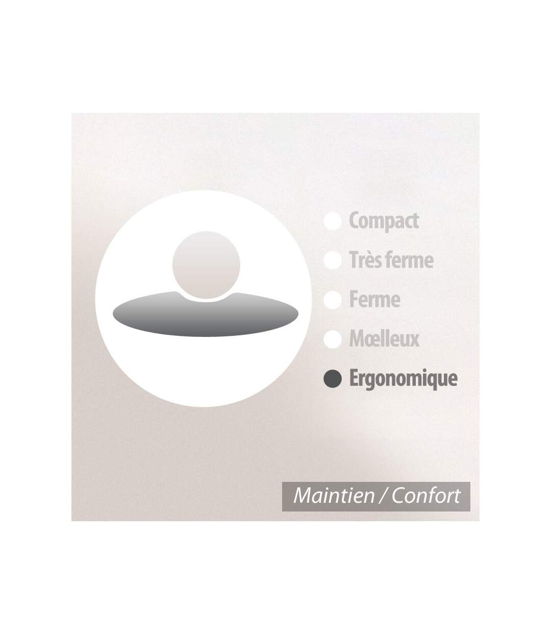 Oreiller ergonomique 55x40 cm PILO Visco-végétal à mémoire de forme