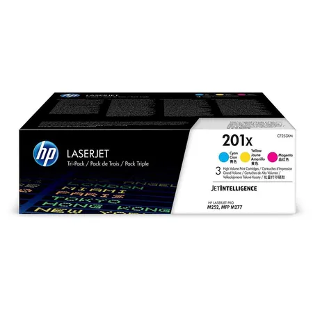 HP 201X CF253XM Toner 3-er Set C,Y,M Laserjet