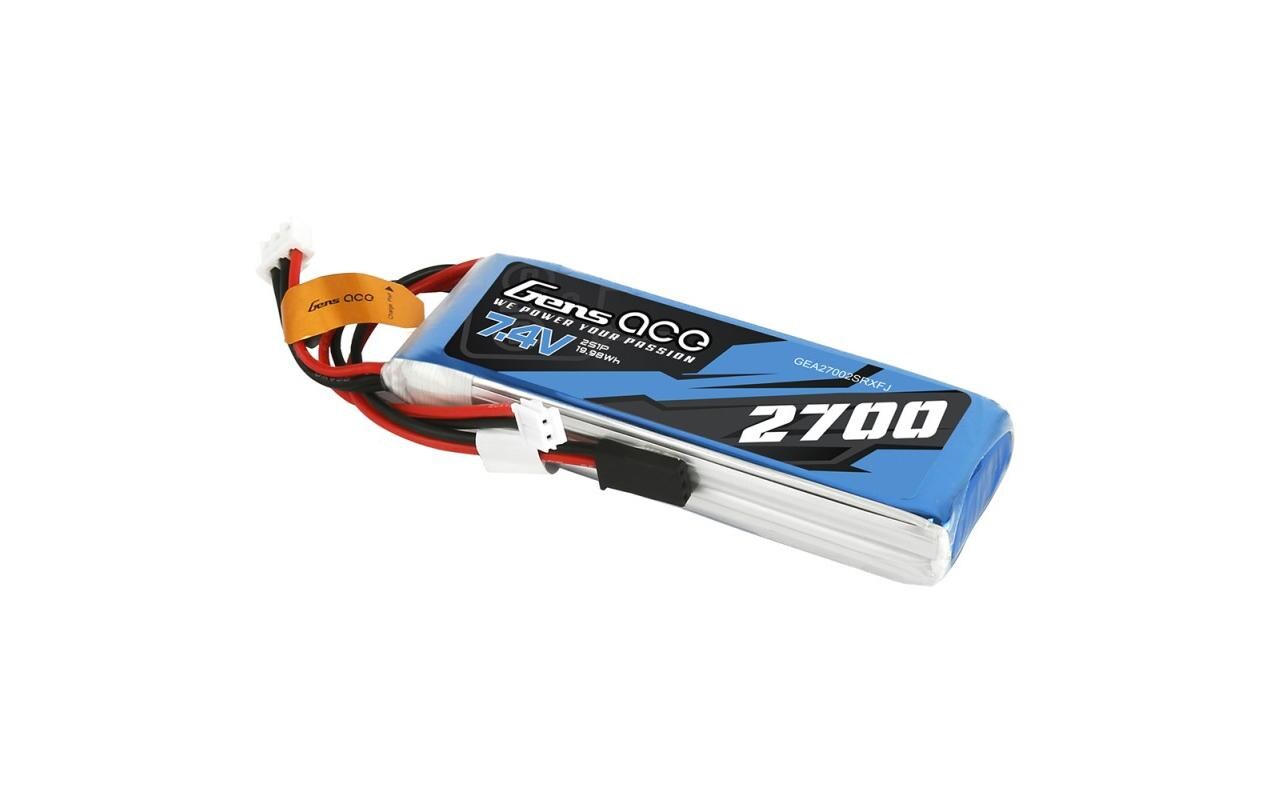 RC-Akku LiPo 2700 mAh 7.4 V 1C RX/TX2S LiPo Senderakku mit JST-XH und JR Stecker