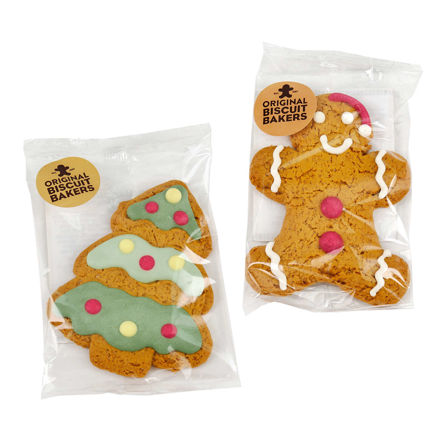 Sapin de Noël et bonhomme en pain d'épices