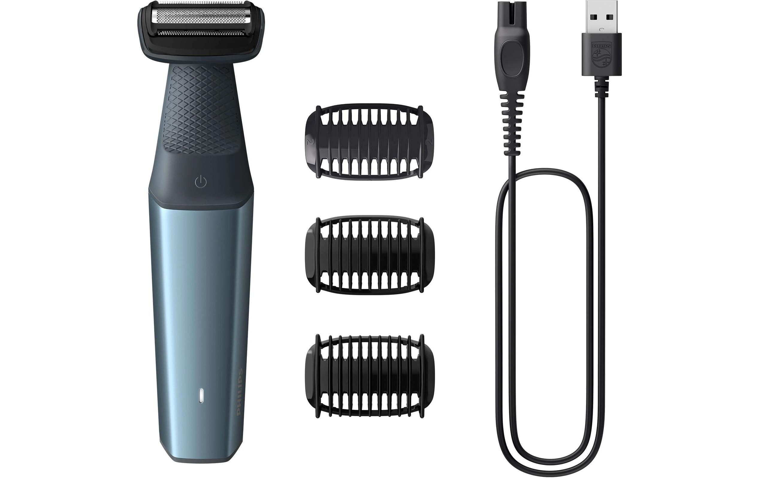 Körperrasierer Bodygroom Series 3000 BG3027/05Wasserfester Trimmer für Körper und Intimbereich