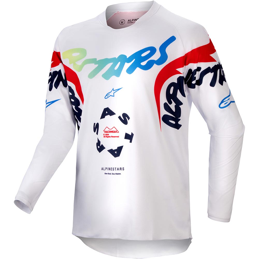 Alpinestars - Maillot enfant Youth Racer Hana Blanc / Multicolore