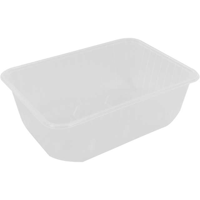 Bak, PP, 1000ml, kilobak, 186x133x63mm, transparant