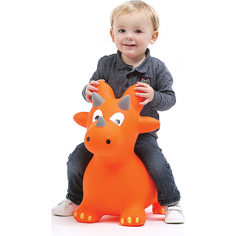 LUDI dino som hoppedyr - orange