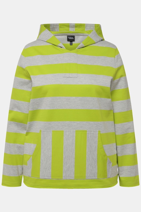 Hoodie, Streifen, Kängurutasche, Kapuze, Langarm