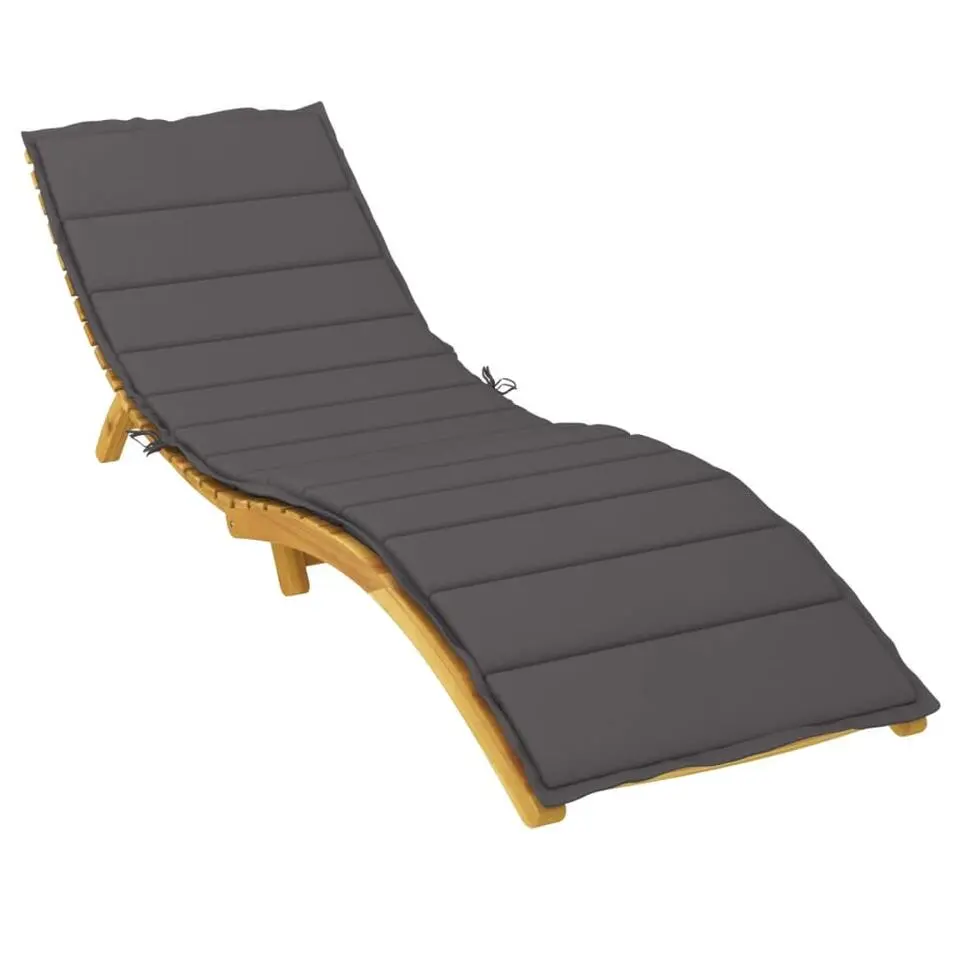 vidaXL - Ligbedkussen - Antraciet - Stof