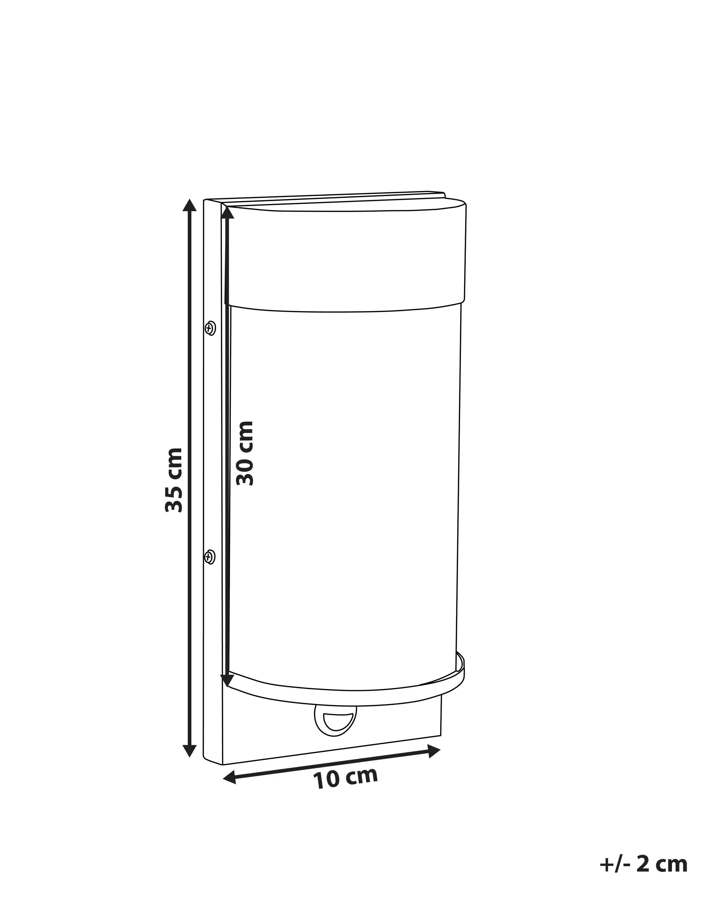 Buiten LED wandlamp PHEPPIE met bewegingssensor Zwart