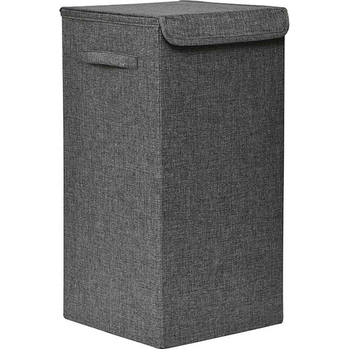 PANIERE A LINGE PLIABLE TISSU POLYESTER GRIS CHINE