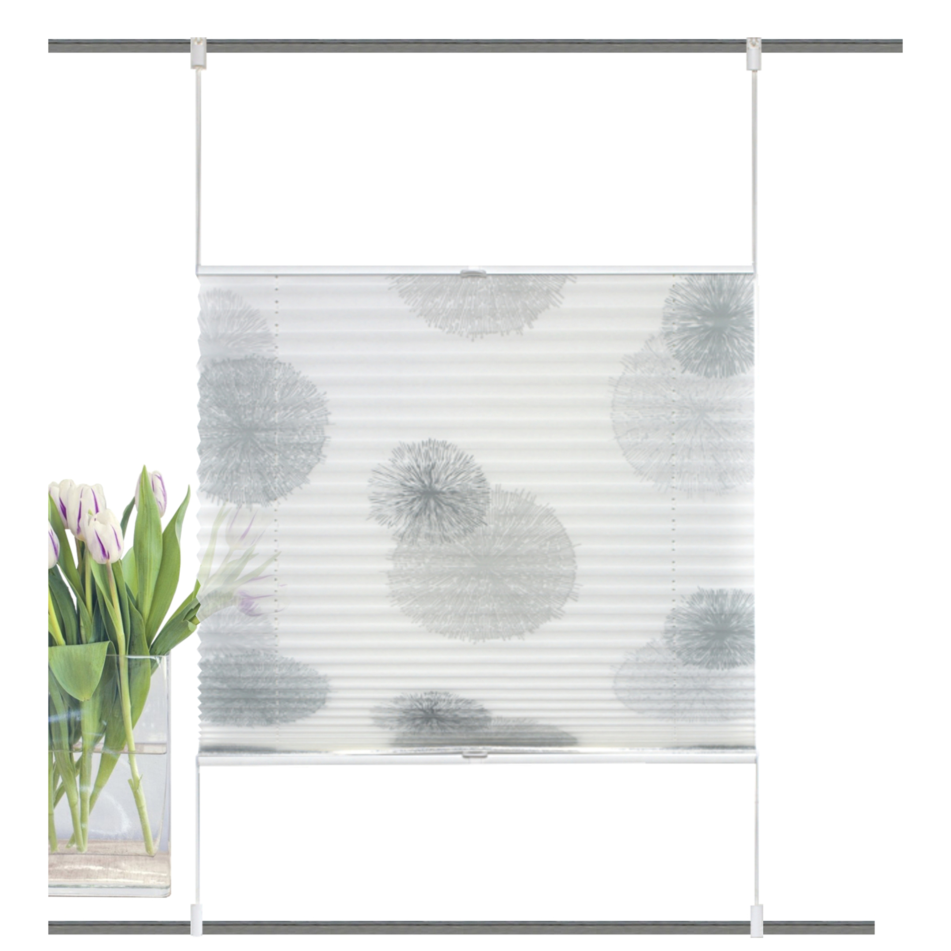 Plissee RAWLINS - stein - 40x130 cm