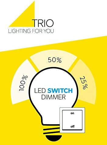 Trio Leuchten LED Pendelleuchte Lacal 379190707, Metall Nickel matt, inkl. 7x 4 Watt LED, 4-fach Touchdimmer