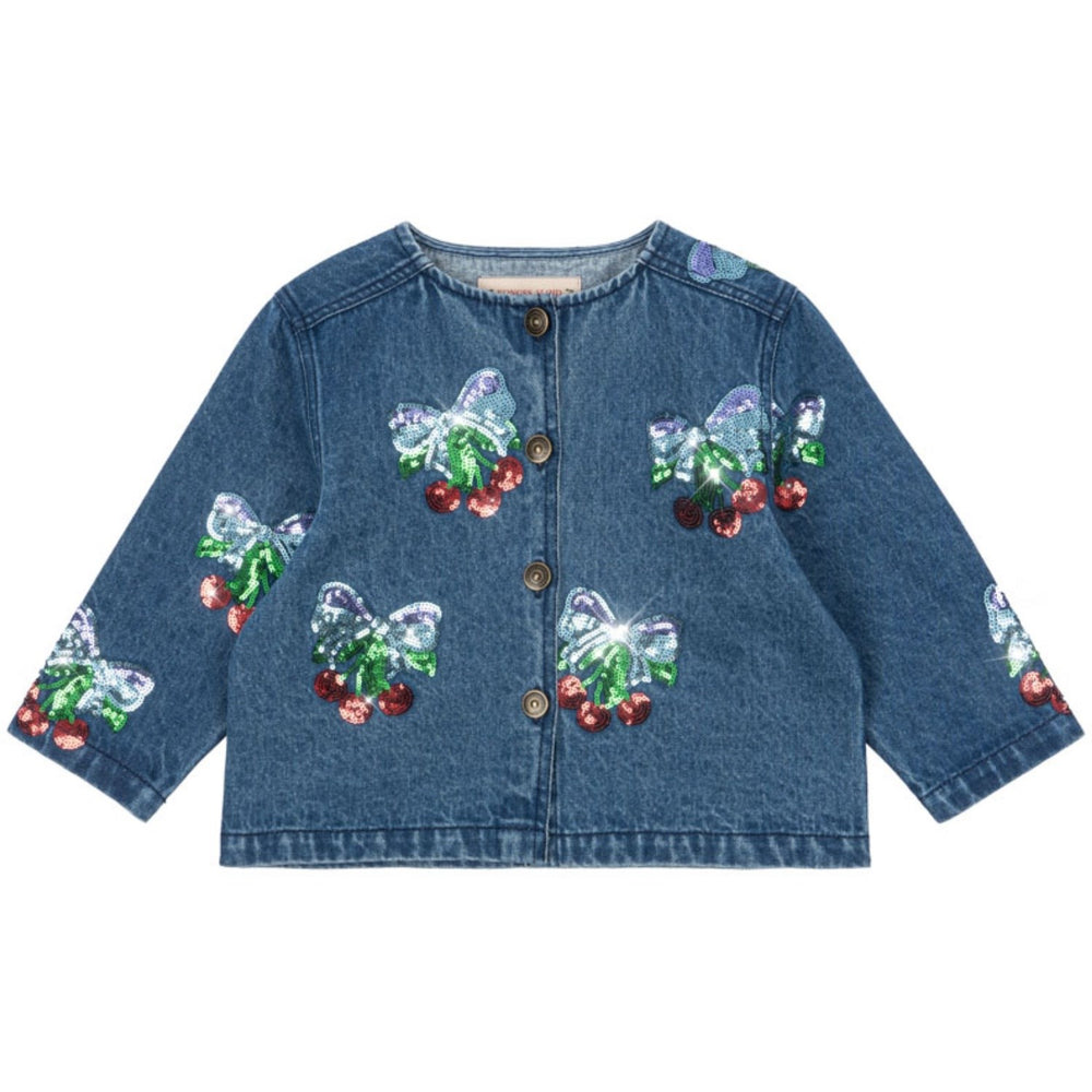 Køb Konges Sløjd Amarena Sequin Magot Paliet Denim Jakke GOTS