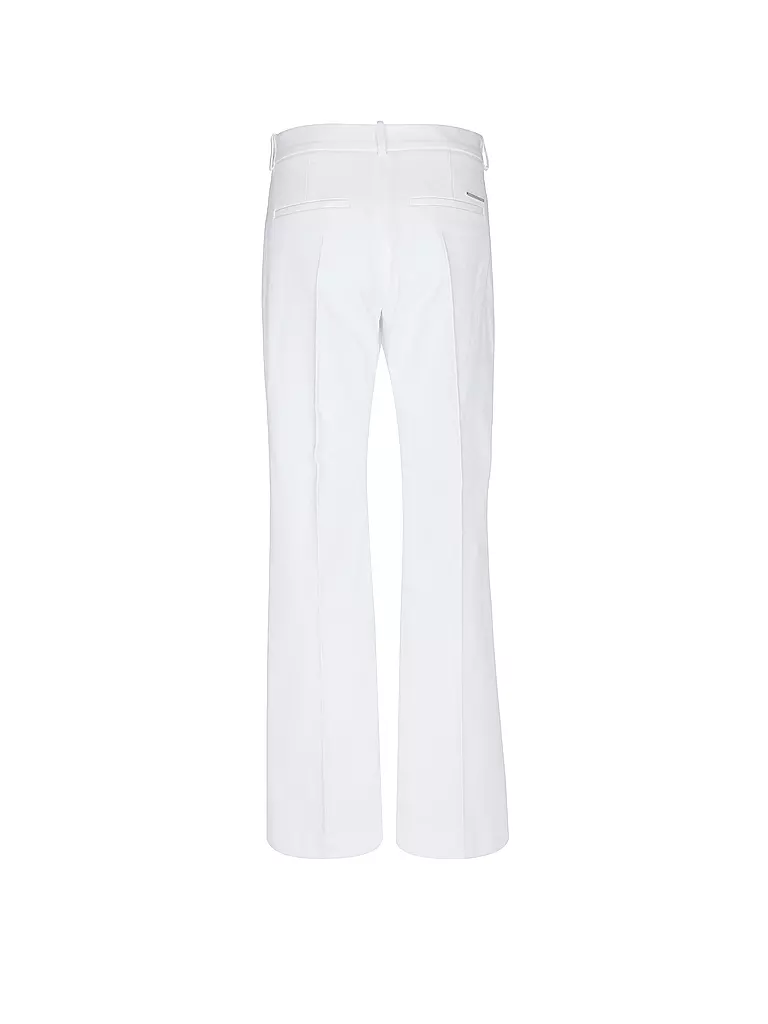 CALVIN KLEIN Hose Bootcut Fit weiss